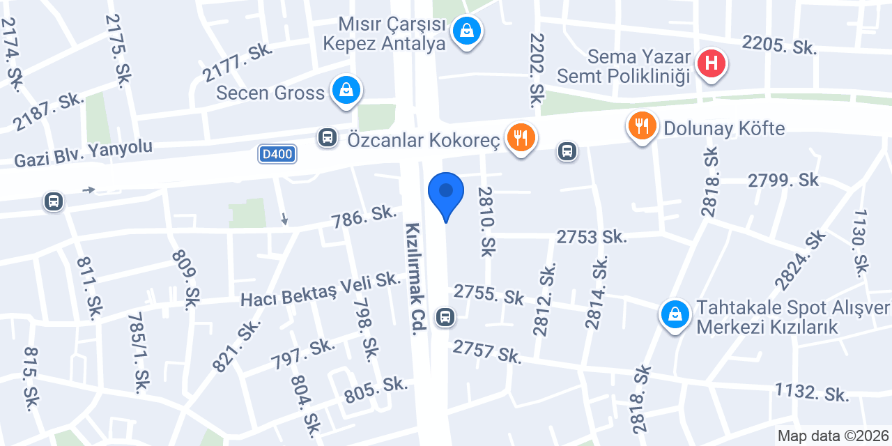 Stil Oto Antalya konumu