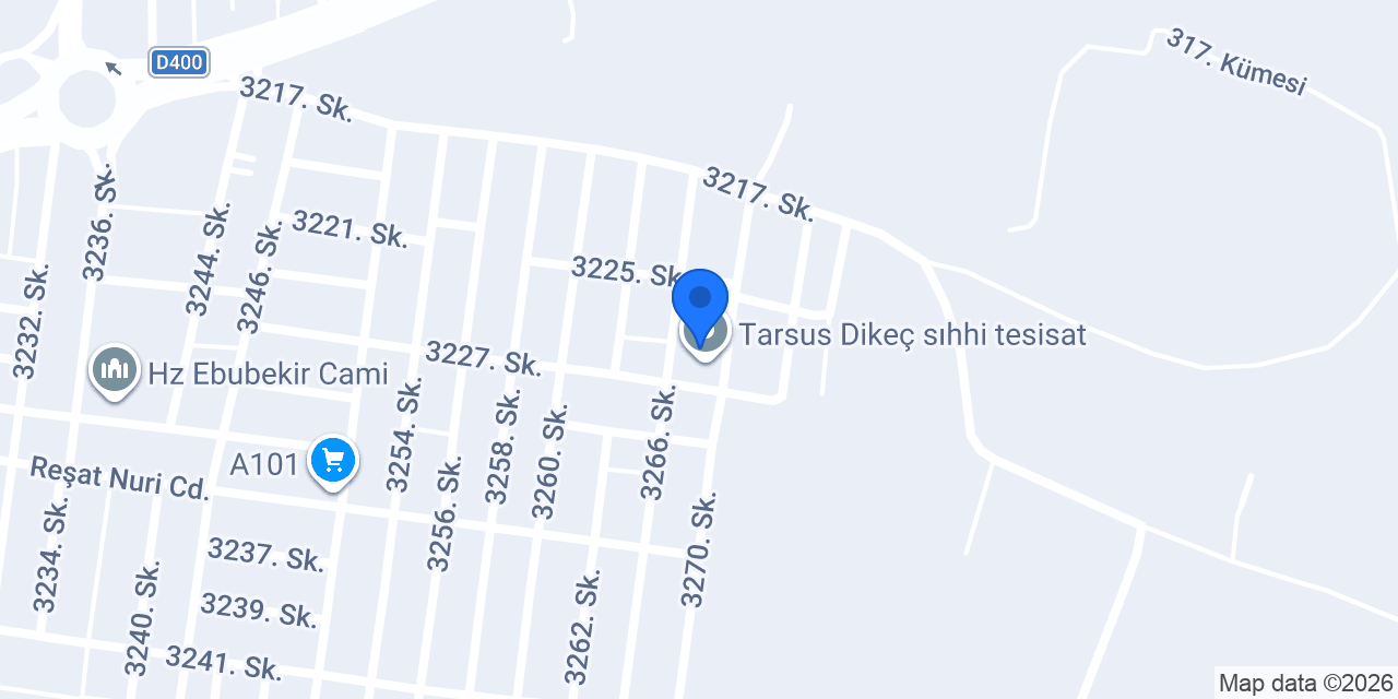 Tarsu Tesisat konumu