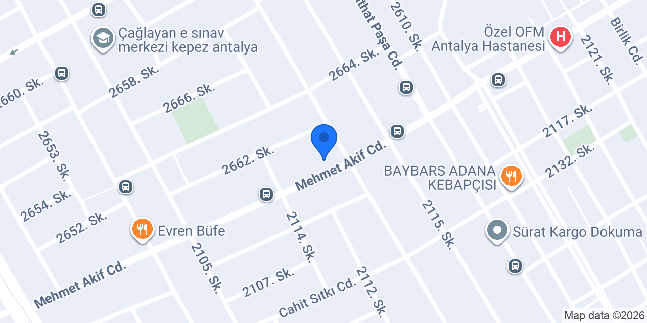 Dervişoğlu Pastaneleri konumu
