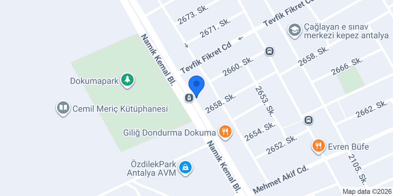 OCAK BURMA KÜNEFE ANTALYA konumu