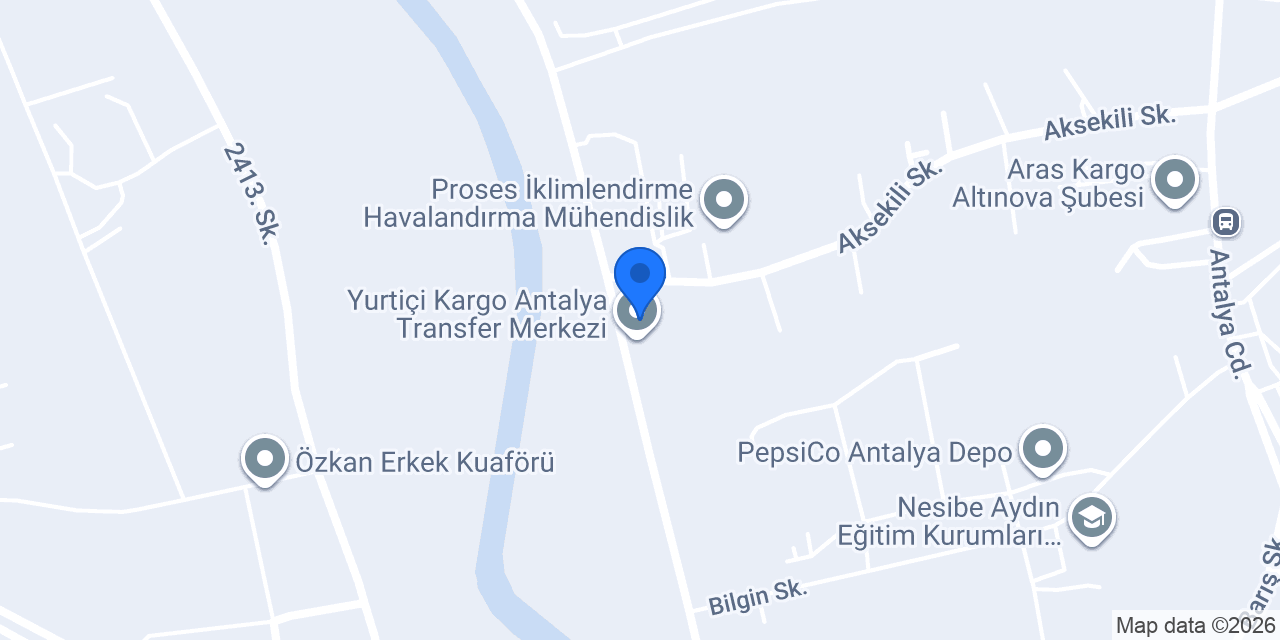 Yurtiçi Kargo Perge konumu