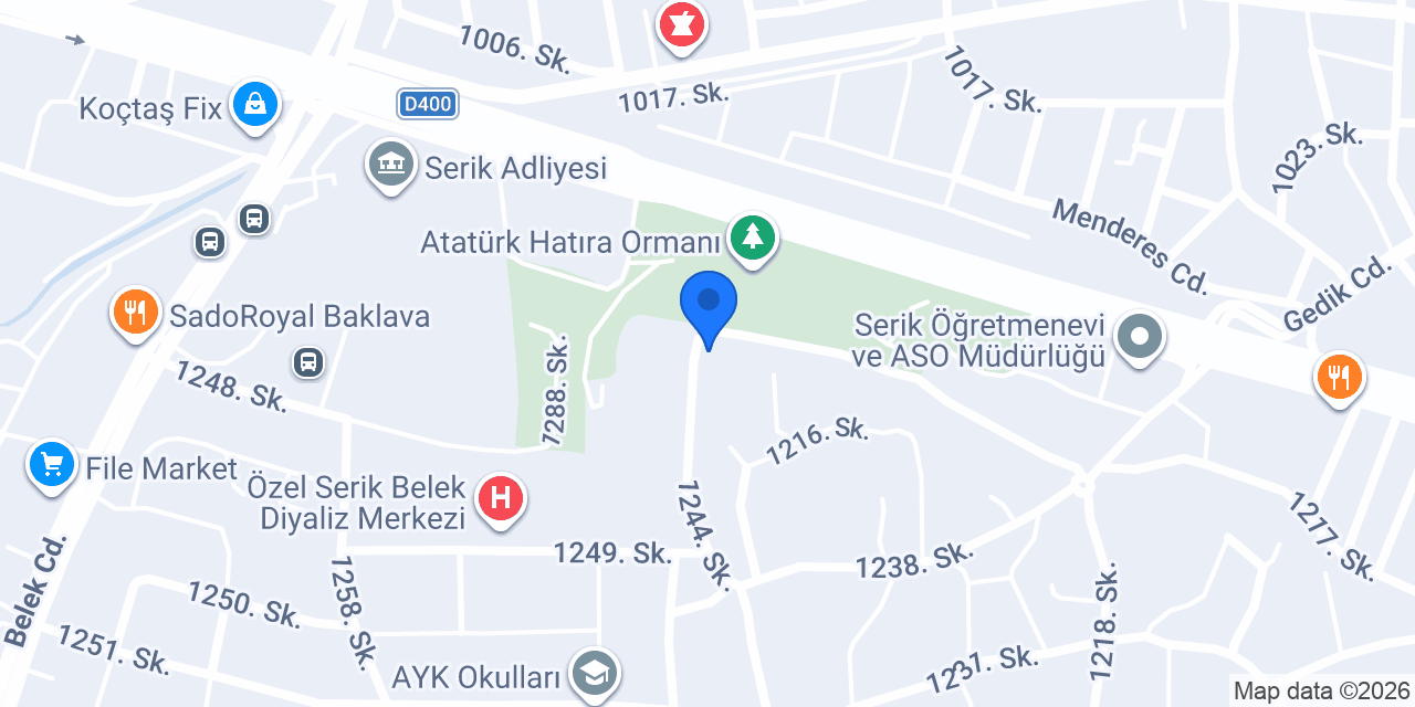 Öcal market konumu