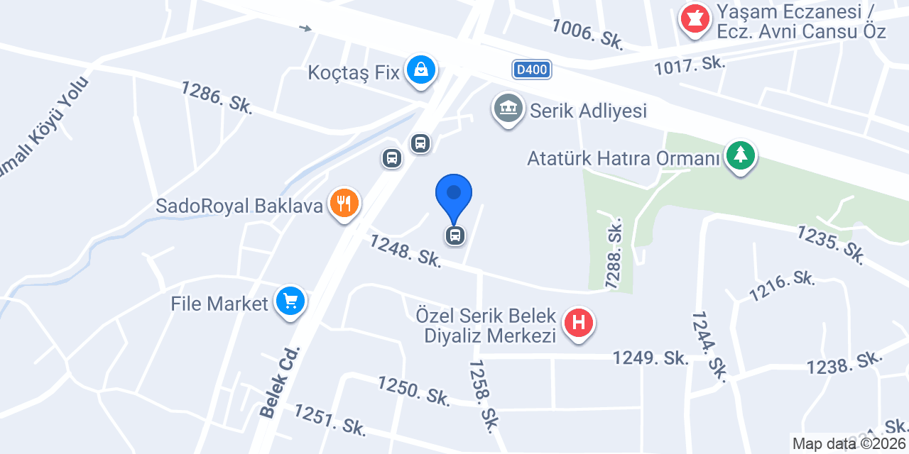 Hatay CSR Seyahat konumu