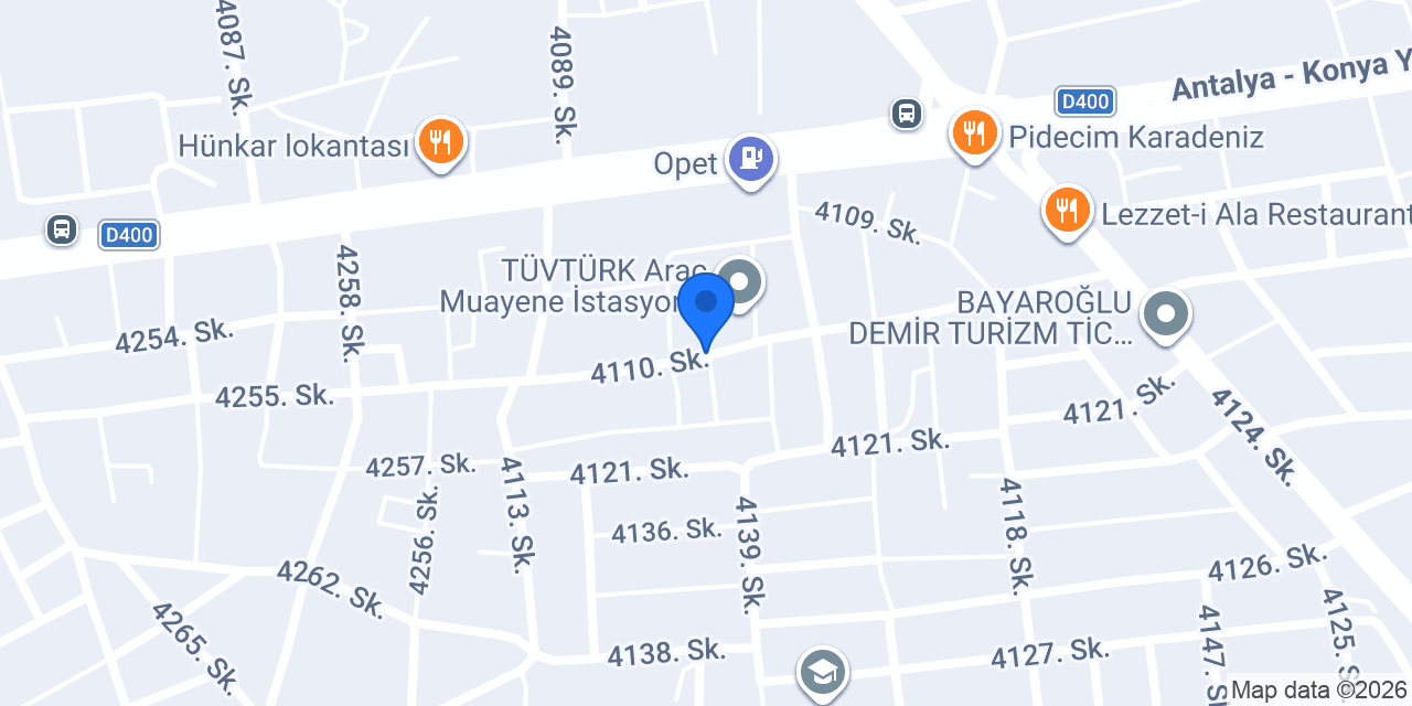 MERT OTO ELEKTRONİK SERİK konumu
