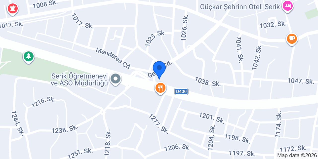 ÖZEL SERİK MERKEZ ANAOKULU konumu