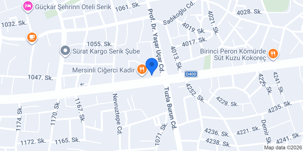 Garantili Arabam Serik Oto Ekspertiz konumu