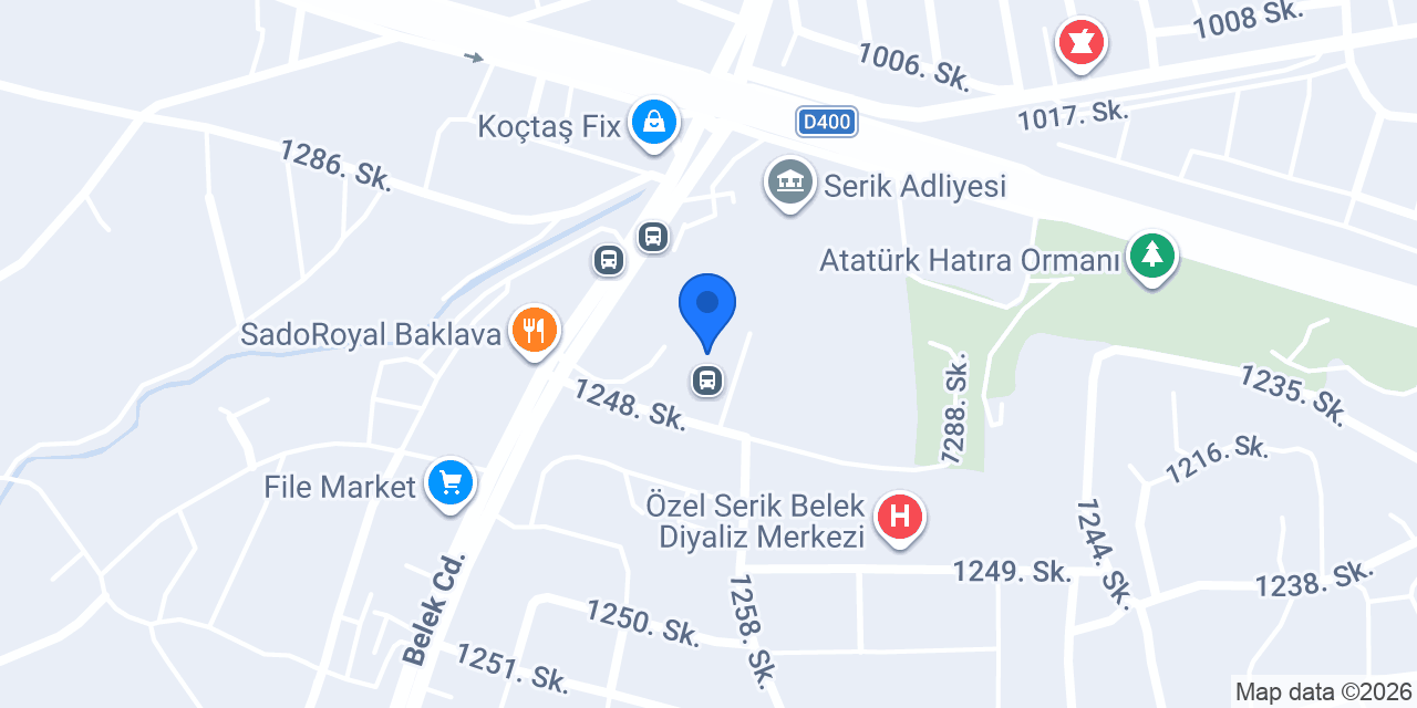 Özkaymak konumu