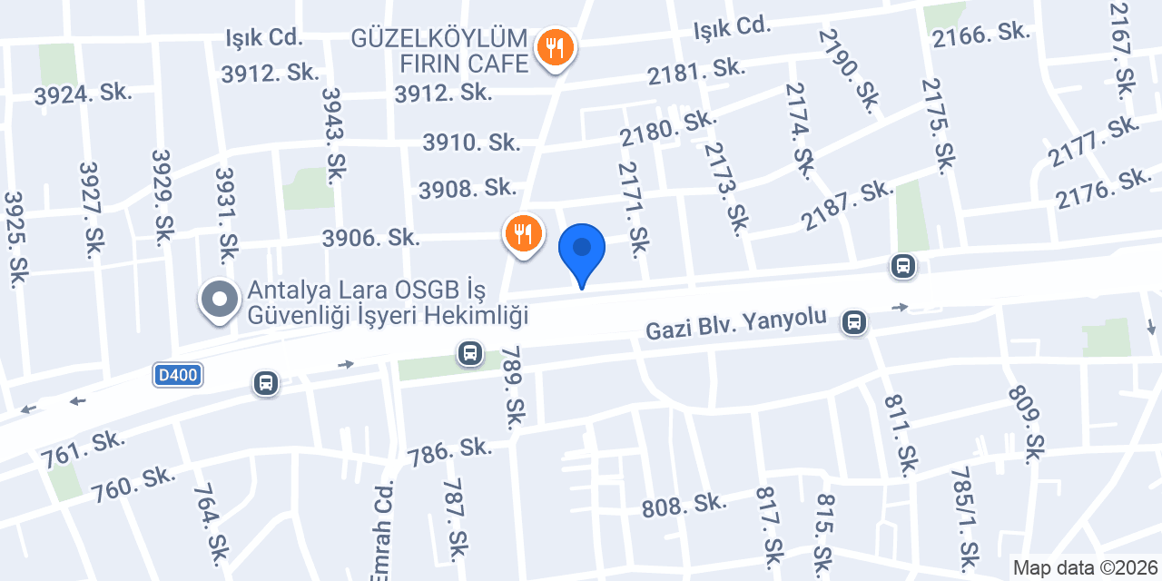 Efg Alüminyum konumu