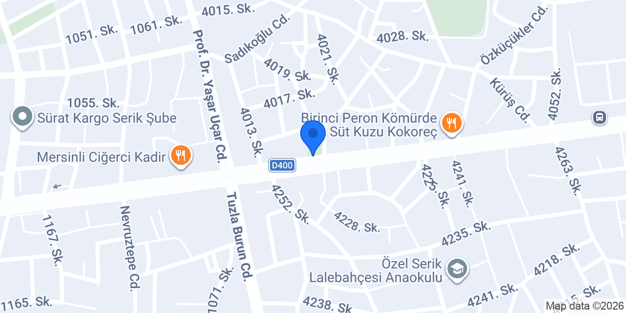 SAYGIN OTOMOTİV SERİK konumu