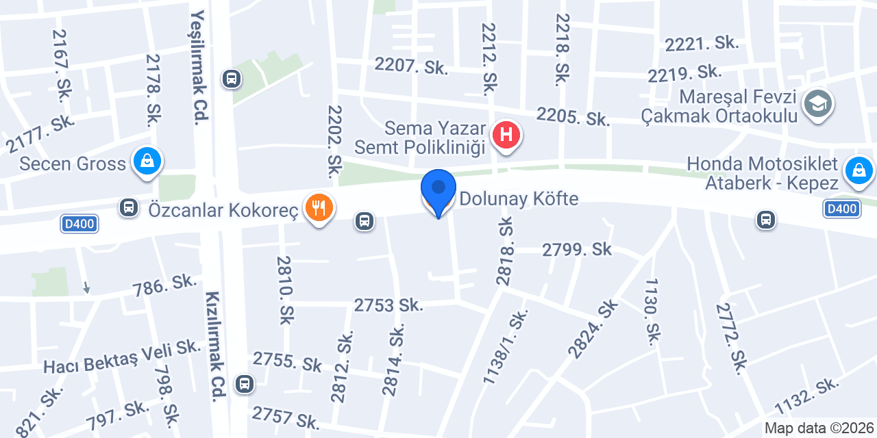 Dolunay Kokoreç konumu