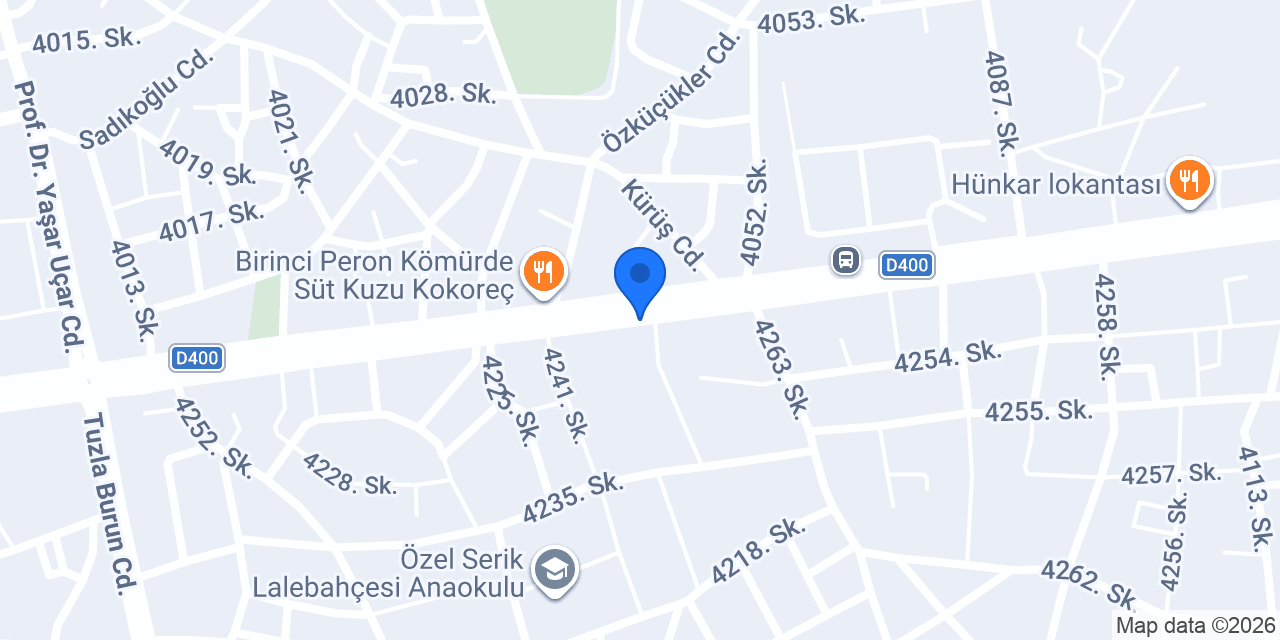 DYNOBİL SERİK EKSPERTİZ (Anayol üzeri) konumu