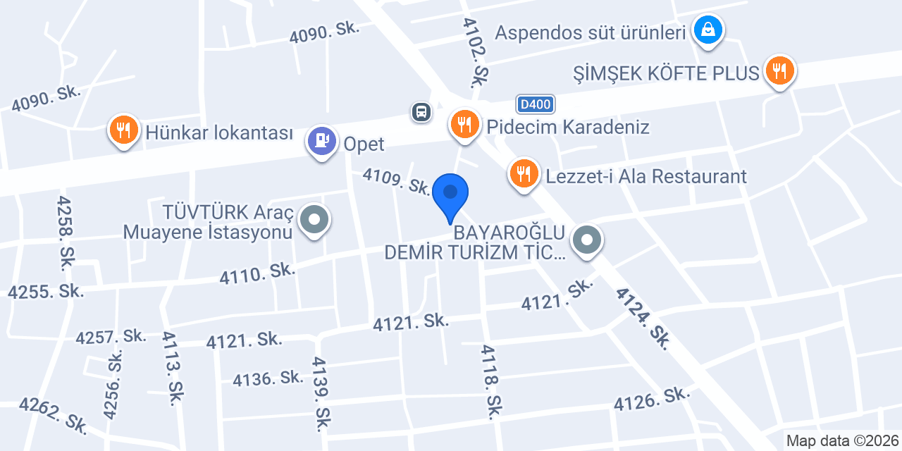 ST LASTİK-Polat Oto Lastik konumu