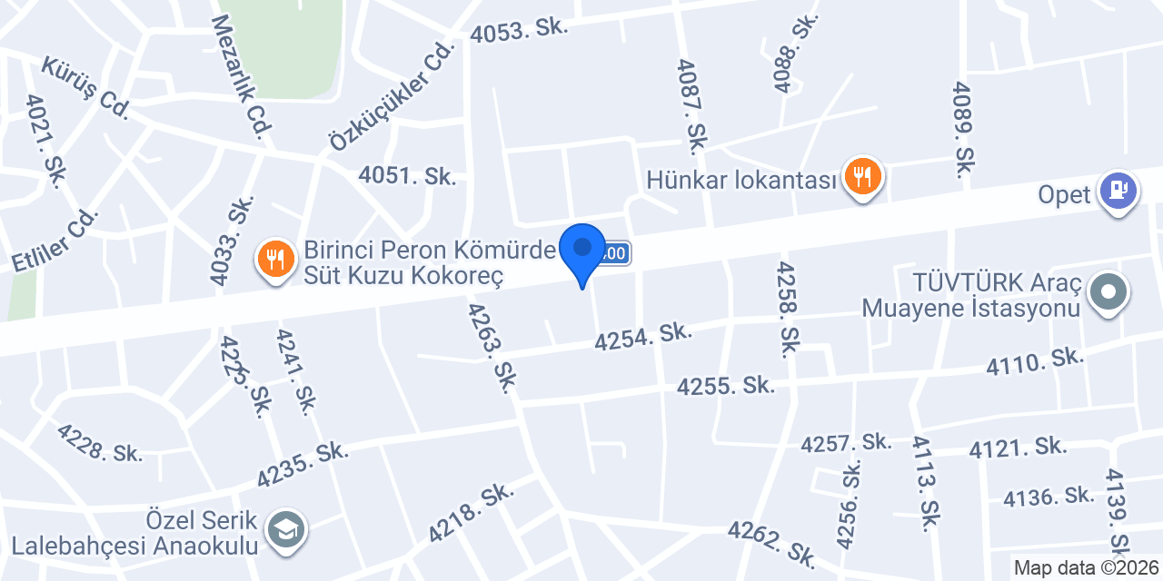 Paçacı Serik konumu