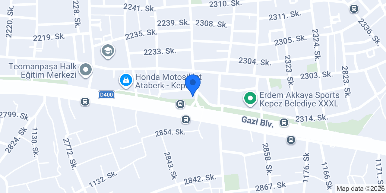 Cf Moto Antalya Satış konumu