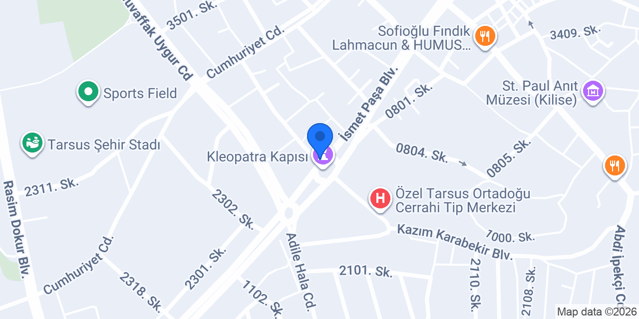 Tarsus Kleopatra Taksi konumu