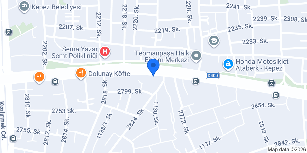 Galeri Çınar konumu