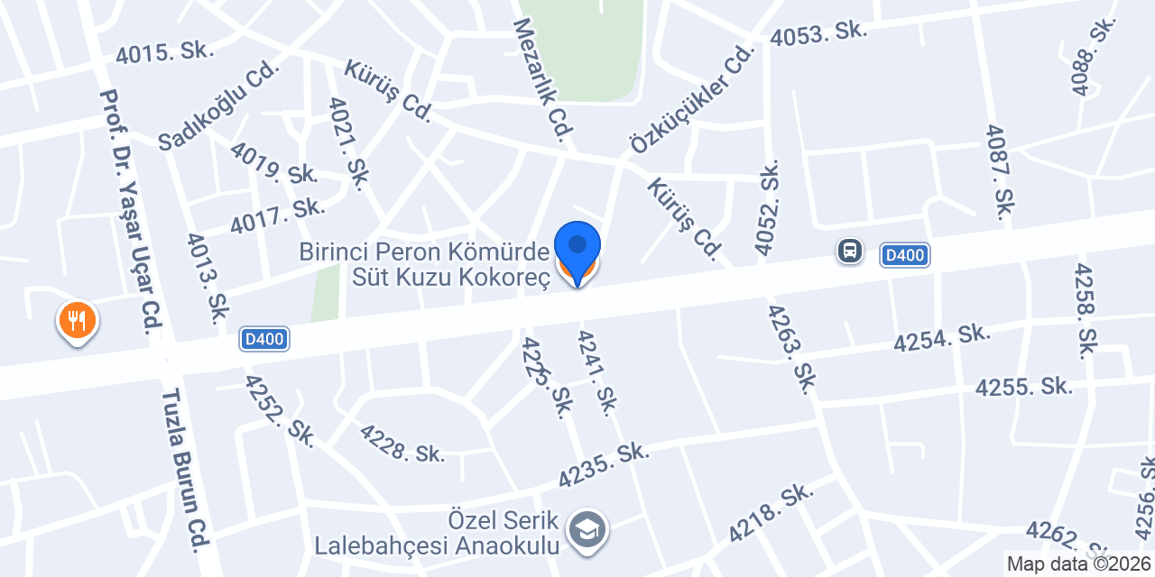 Birinci Peron Kömürde Süt Kuzu Kokoreç konumu