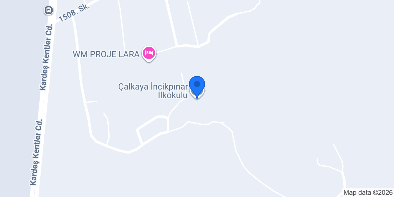Çalkaya İncikpınar İlkokulu konumu