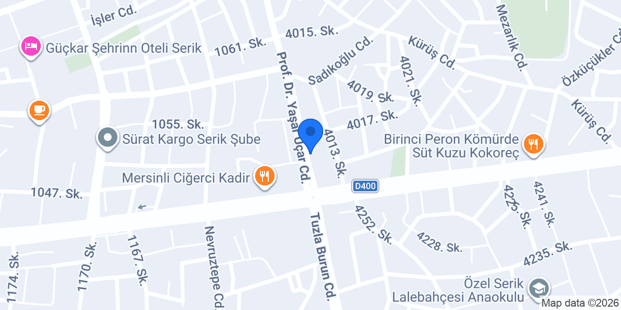 RASTGELE BALIKÇILIK & SERİK DENİZCİLİK TEKNE KARAVAN MALZEMELERİ konumu