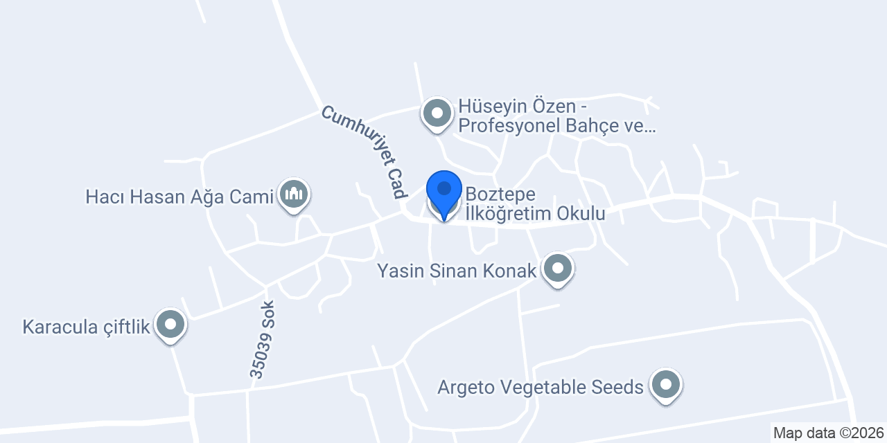 Boztepe İlköğretim Okulu konumu