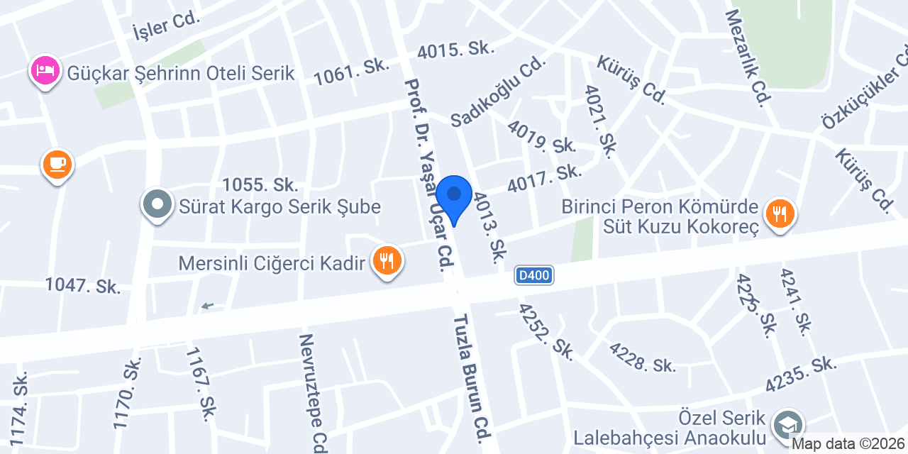 4 Yol Közde Piliç konumu