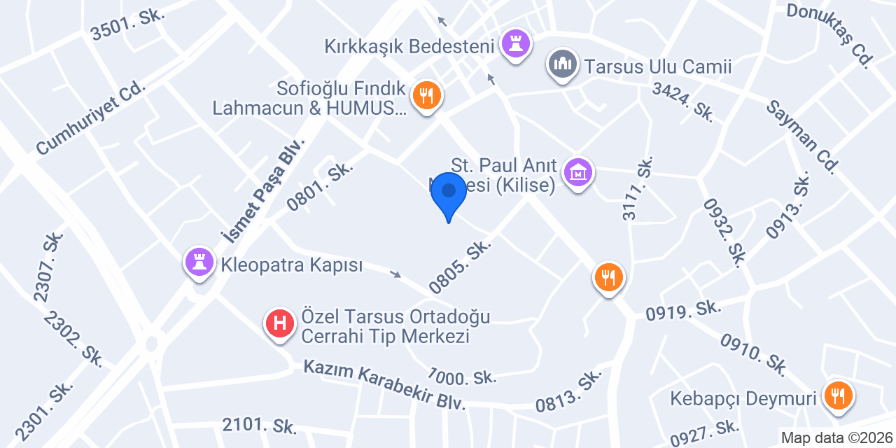 Tarsus Amerikan Koleji konumu