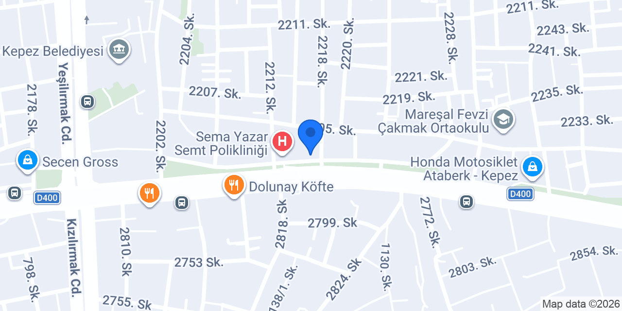 Bilge Eczanesi konumu