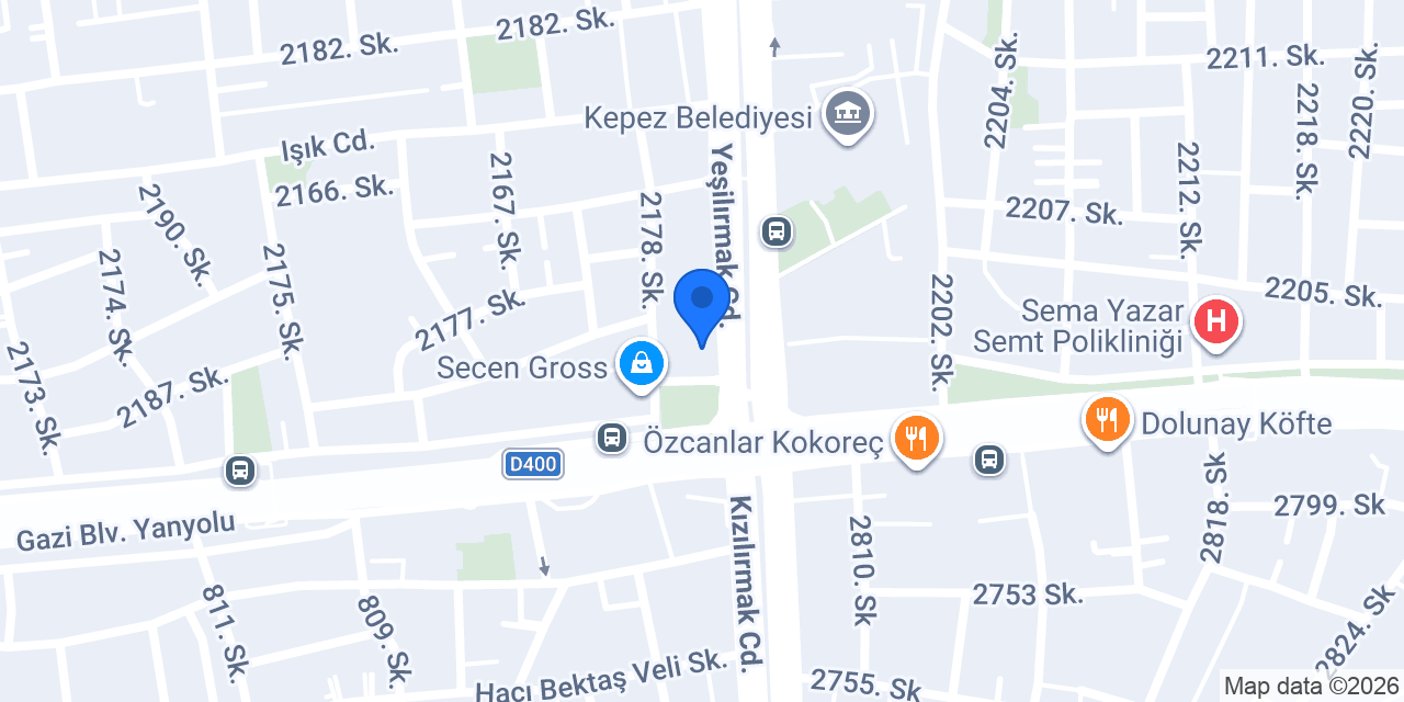 Katılımevim Antalya Kepez Şube konumu