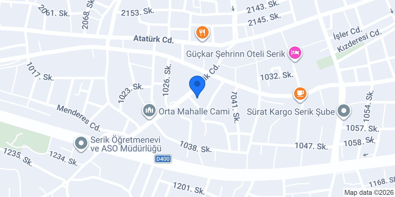 Okudan Elektrik konumu