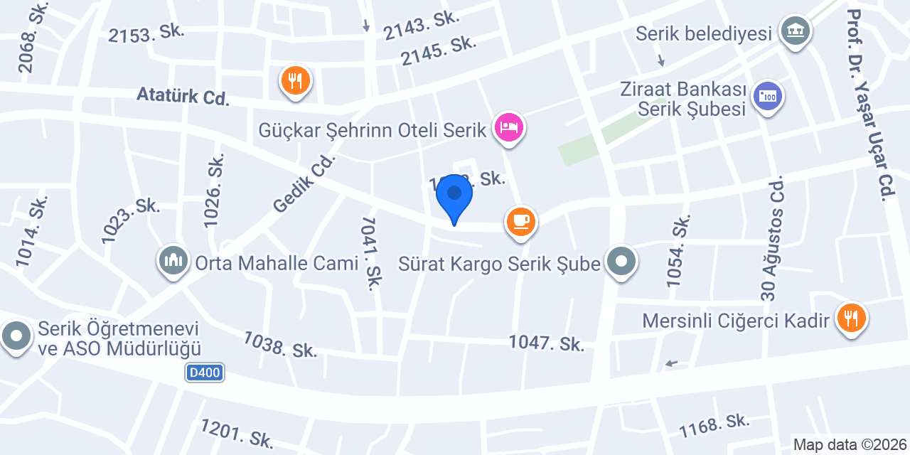 Serik Diş Hekimi konumu
