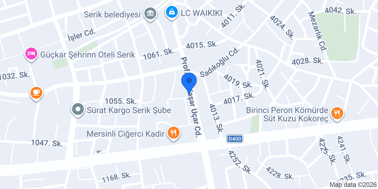 SERİK ELEKTRİK ABONE PROJE konumu