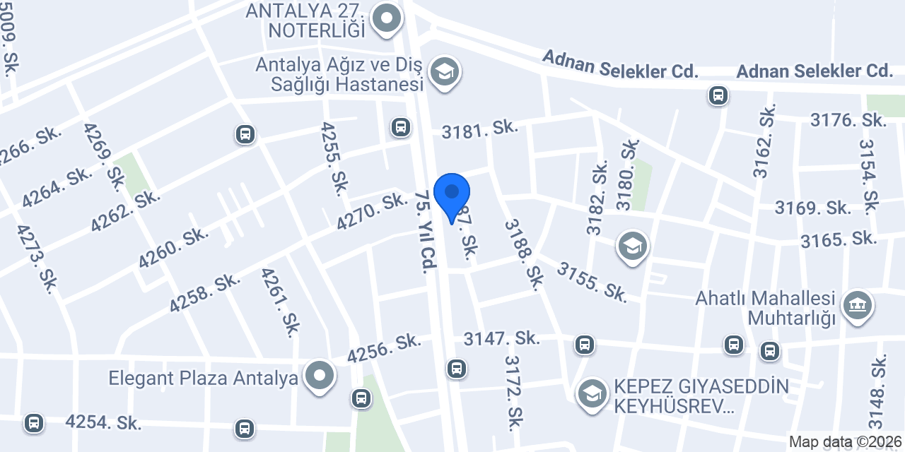Antalya Oto Anahtar konumu