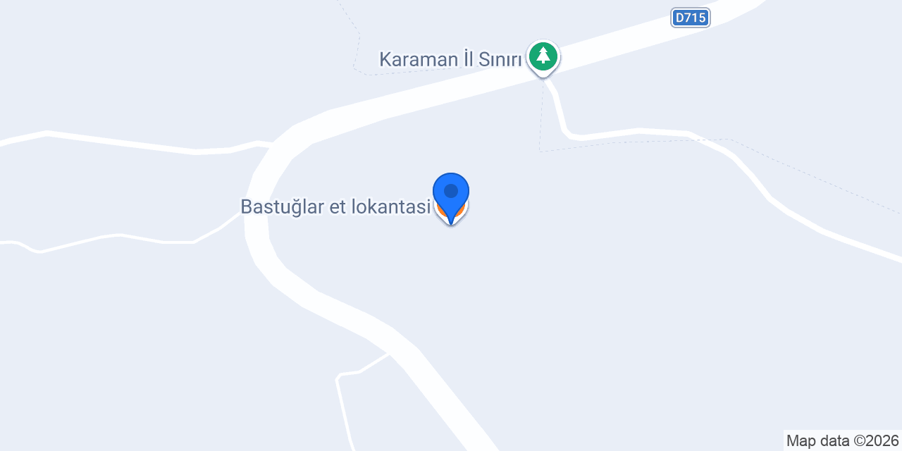Bastuğlar et lokantasi konumu