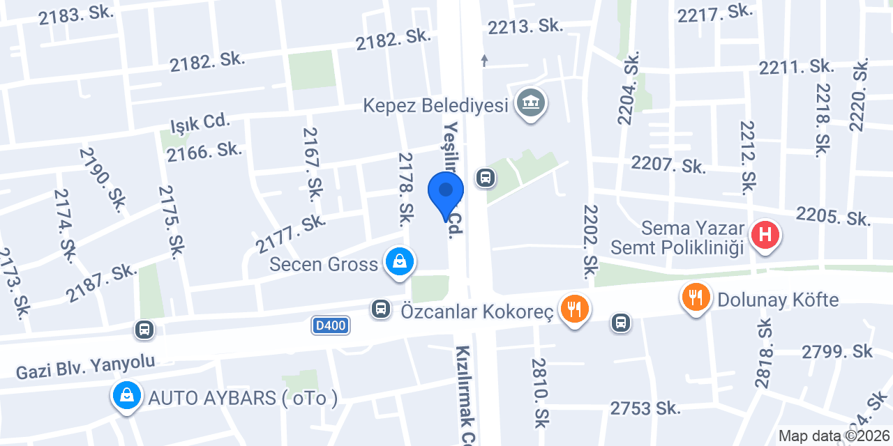 Birevim Antalya Kepez Şubesi konumu