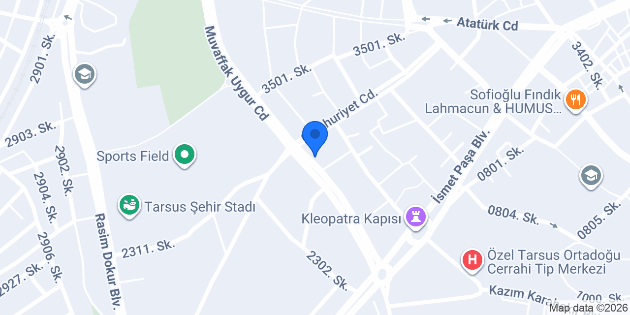 TARSUS ŞEN ET konumu