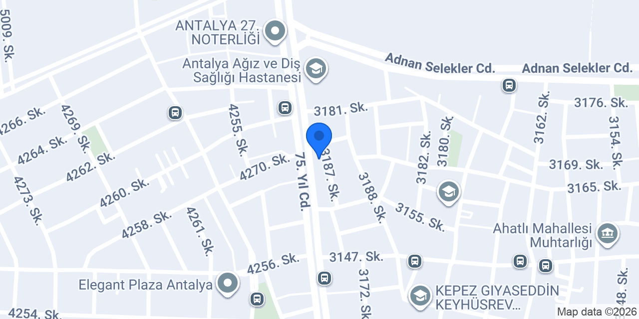 HMP Antalya Parça Merkezi konumu