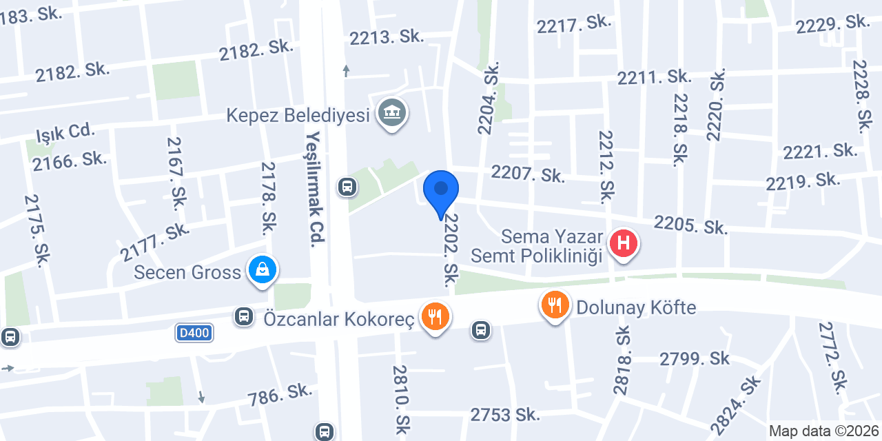 Kepez Belediyesi Eğitim merkezi konumu