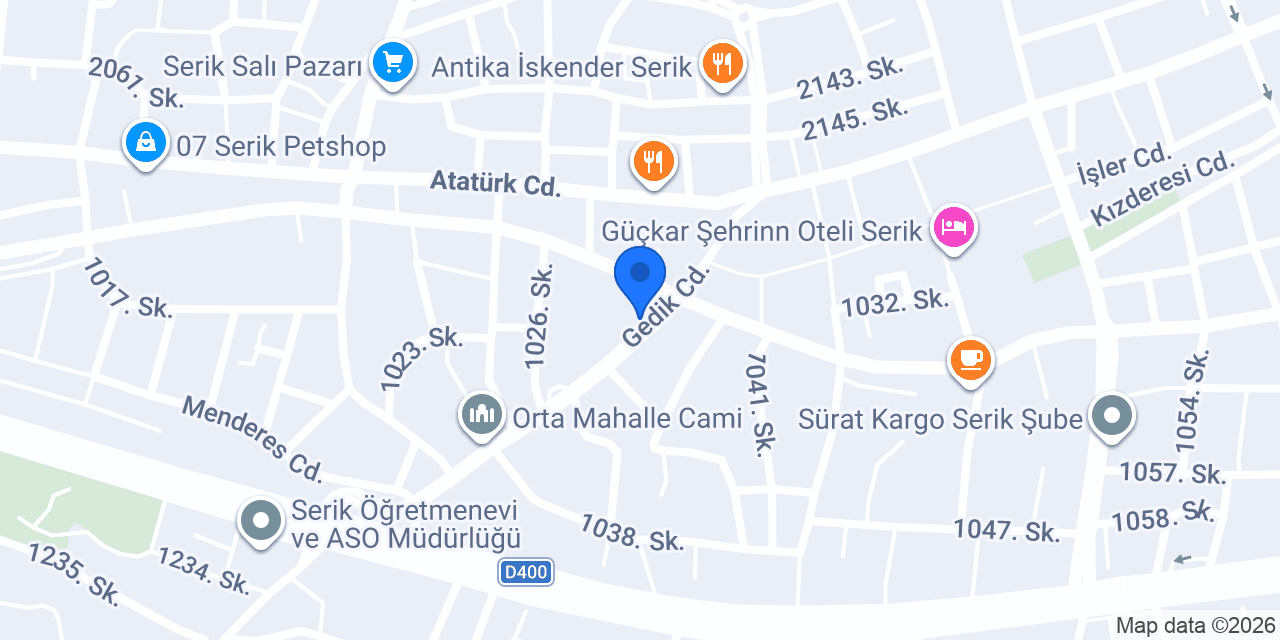 Serik Eczanesi konumu