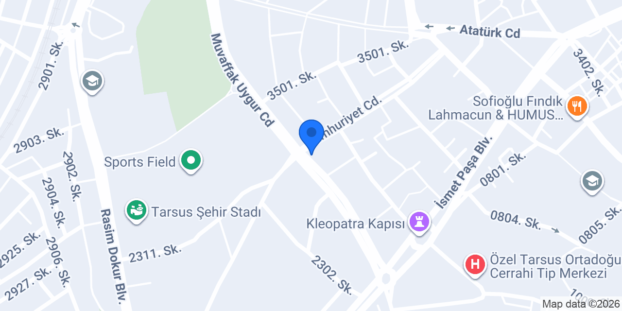 Çiğköftem Tarsus konumu