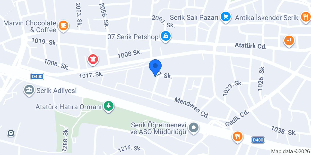 Serik Osman Nakliyat konumu