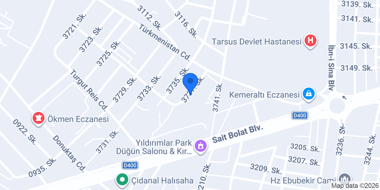 Özüm Oto Elektrik konumu