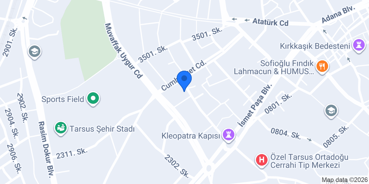 Tarsus E-Plas Özka Sigorta konumu