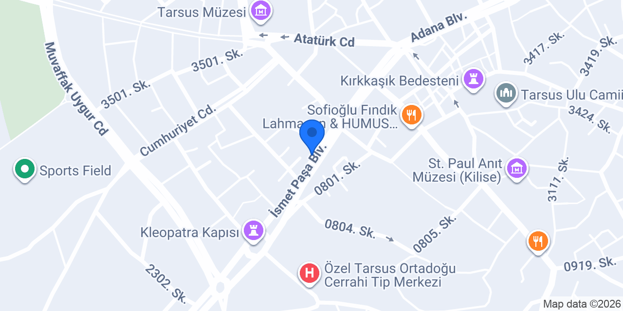 İnal Pastanesi konumu