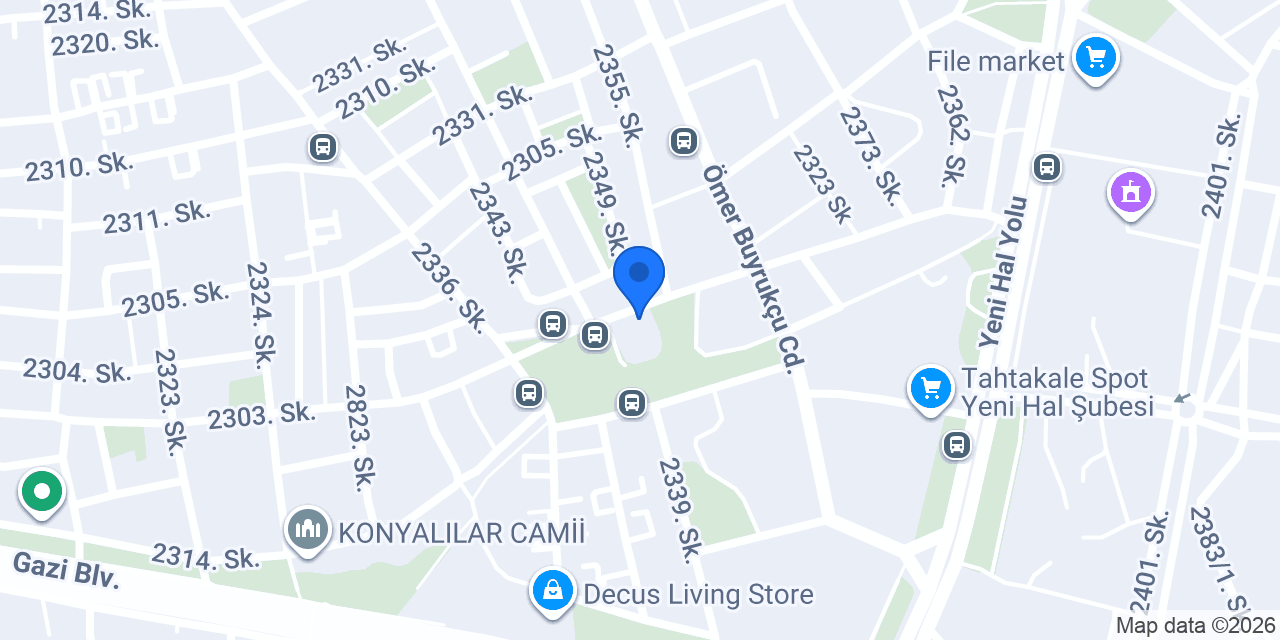 Demirgül Cami konumu
