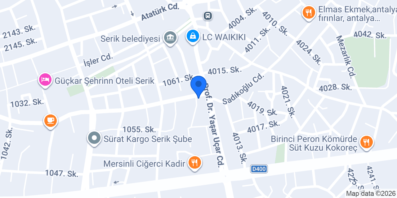 Serik aydınlar elektrik konumu