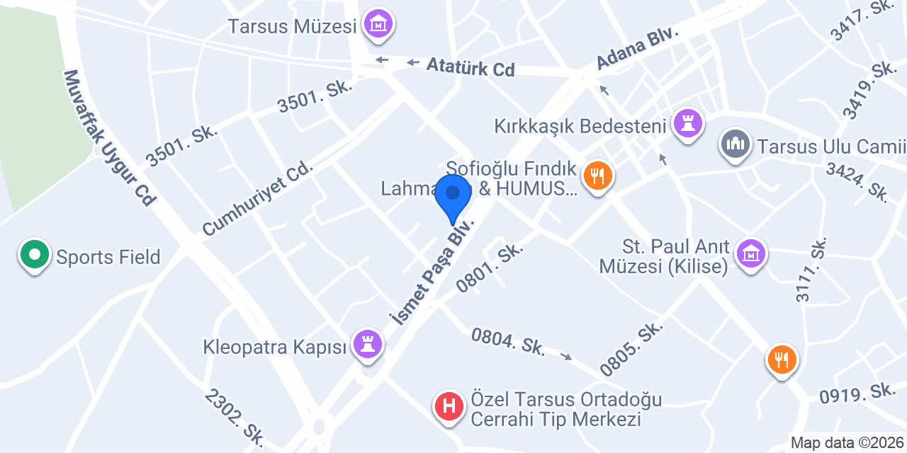 Anadolubank Tarsus Şubesi konumu