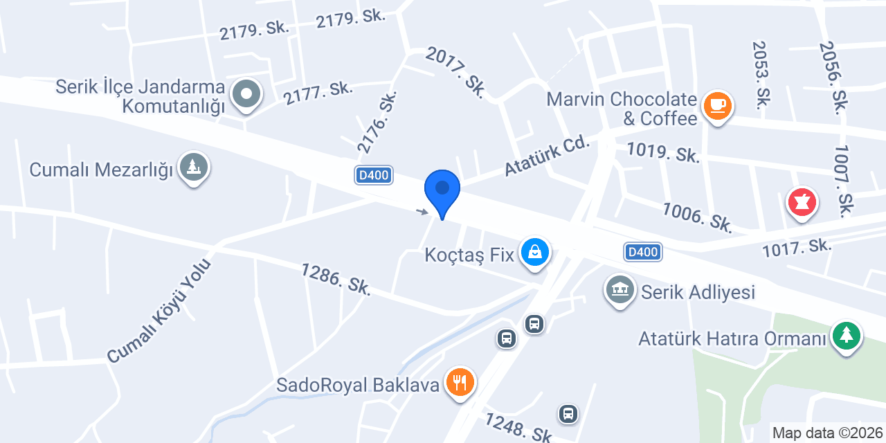 Topal Oto Galeri konumu