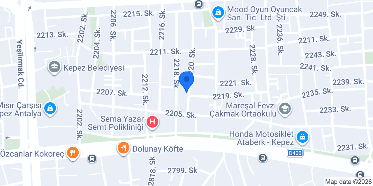ANTALYA ARAS ELEKTRİK konumu