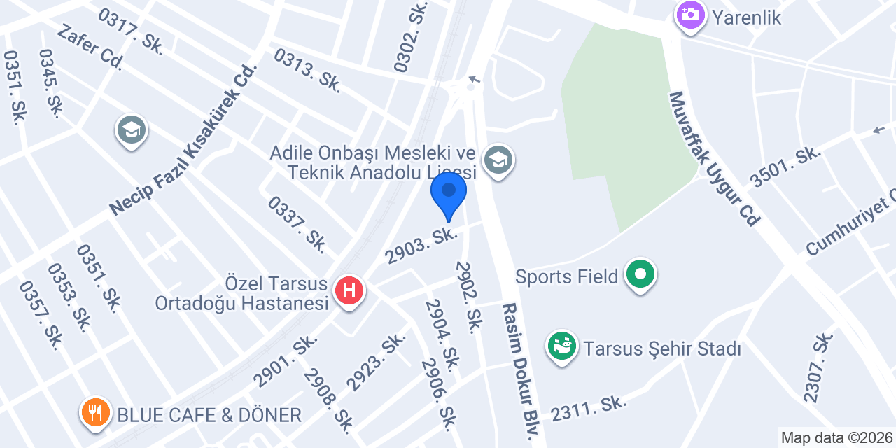 M&A Bayan Kuaförü Tarsus konumu