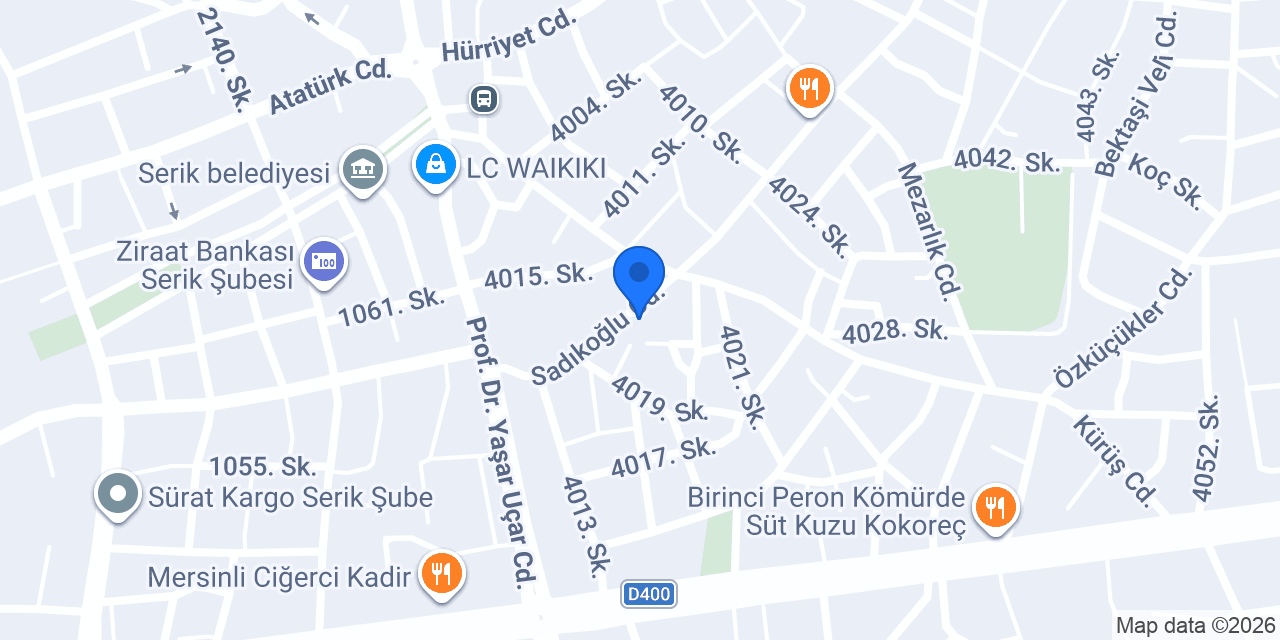 Öz Veteriner Kliniği konumu